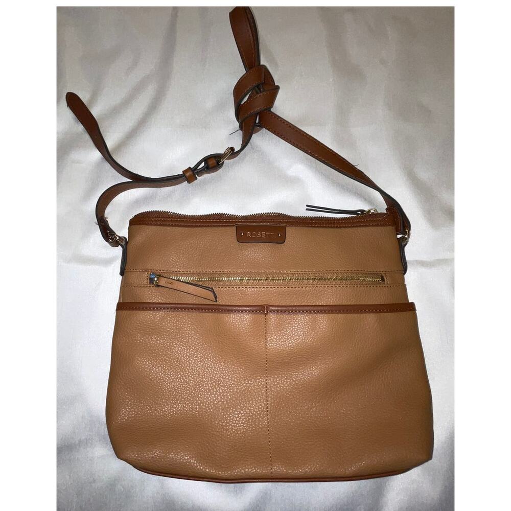 Rosetti Purse in Carmel‎ Vegan Leather - Lots of Pockets!